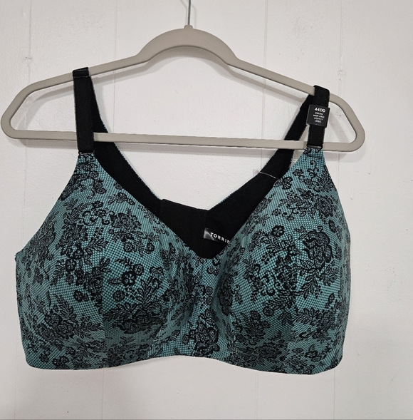 torrid Other - NWT Torrid Black and Teal Floral Dream Wire-Free Bra